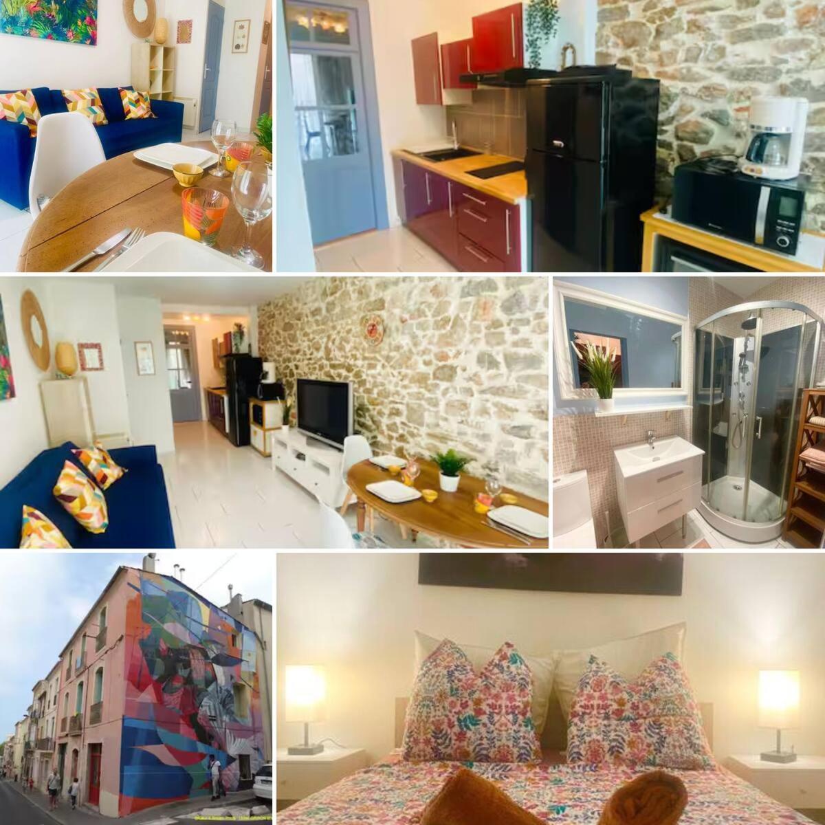 Appartement Neuf Cosy Centre Ville Quartier Haut Sète Buitenkant foto